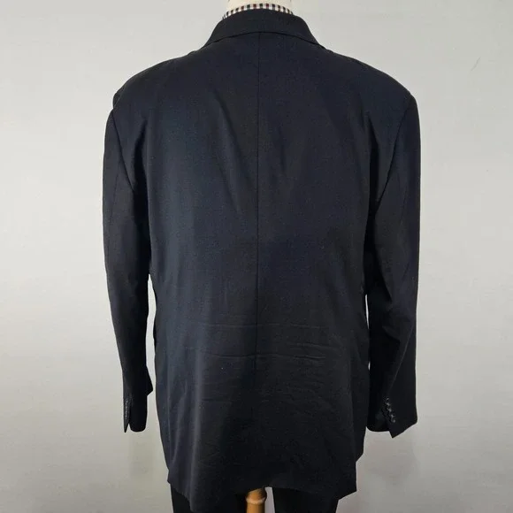 Bonobos Men's Sport Coat Blazer Two Button Navy Wool Spandex Athletic Fit 48R - Picture 11 of 16